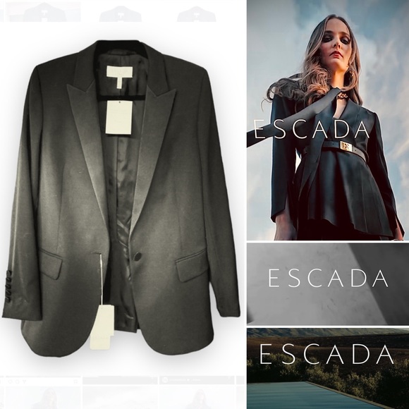 NWT ESCADA Long Blazer in Black - $680 -Size 6 🖤 - Picture 13 of 13